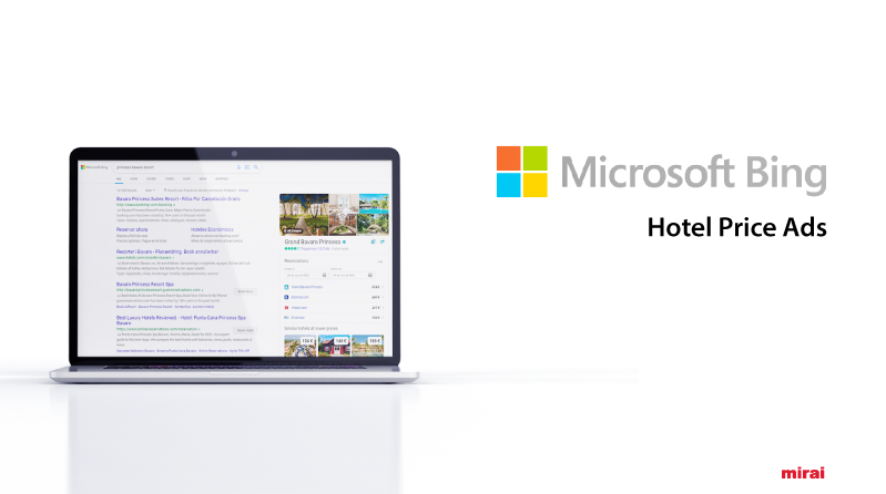 Mirai Microsoft Bing Hotel Price Ads