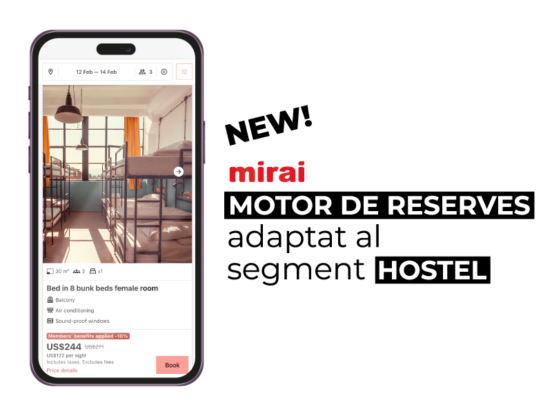 motor de reserves adaptat segment hostel