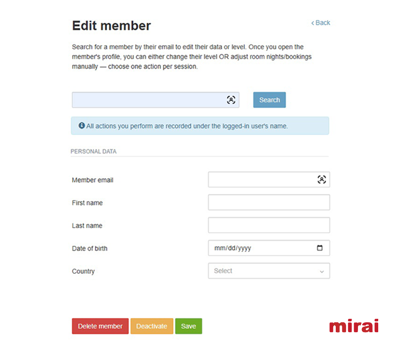 edició membres club fidelització mirai