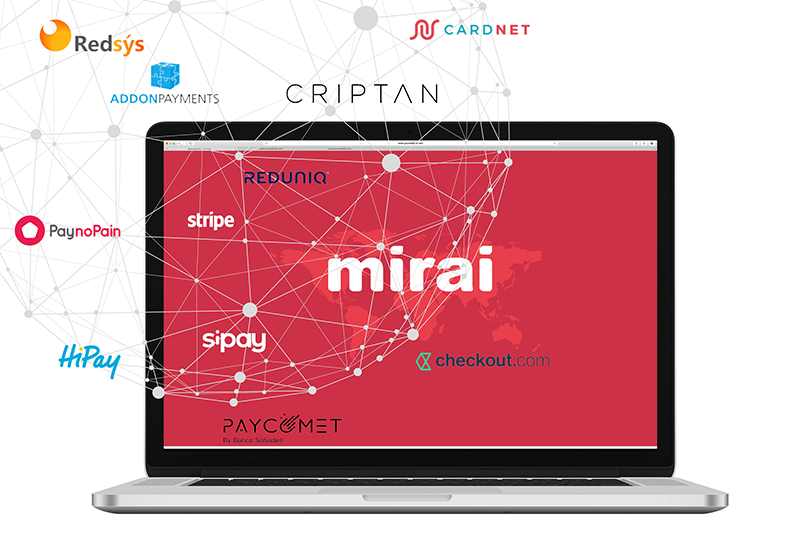 payment platforms Mirai integrated stripe hipay