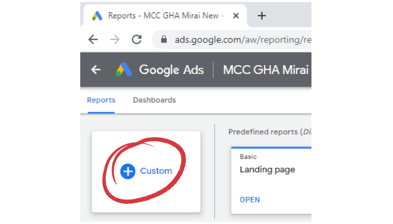 Mirai competitiveness price Google Ads