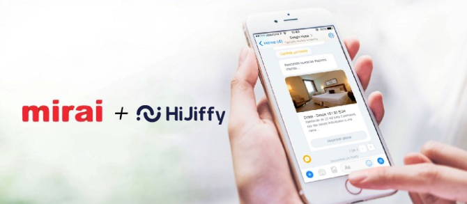 mirai integrates chatbo hijiffy