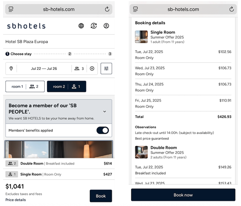 multi room new mirai hotel booking engine