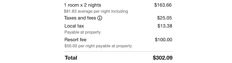 mirai resort fees impact revenue operations