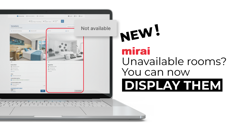 unavailable rooms mirai booking engine