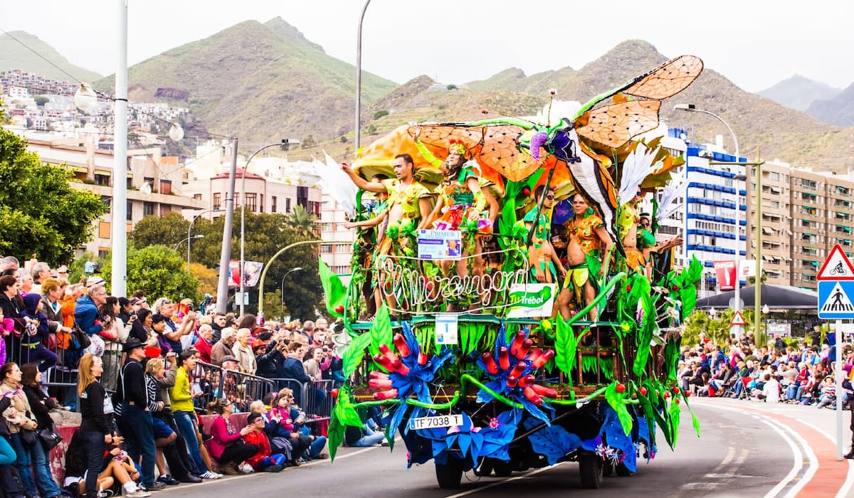 Carnival cavalcade in Tenerife