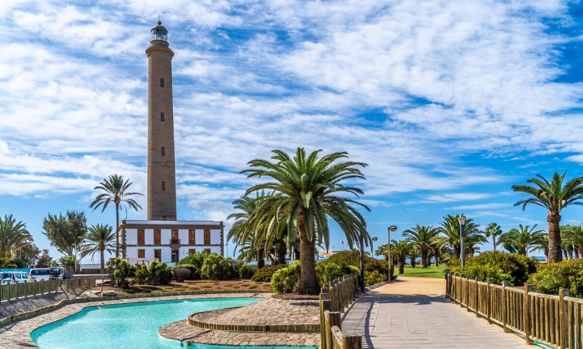 Faro de Maspalomas en Gran Canaria