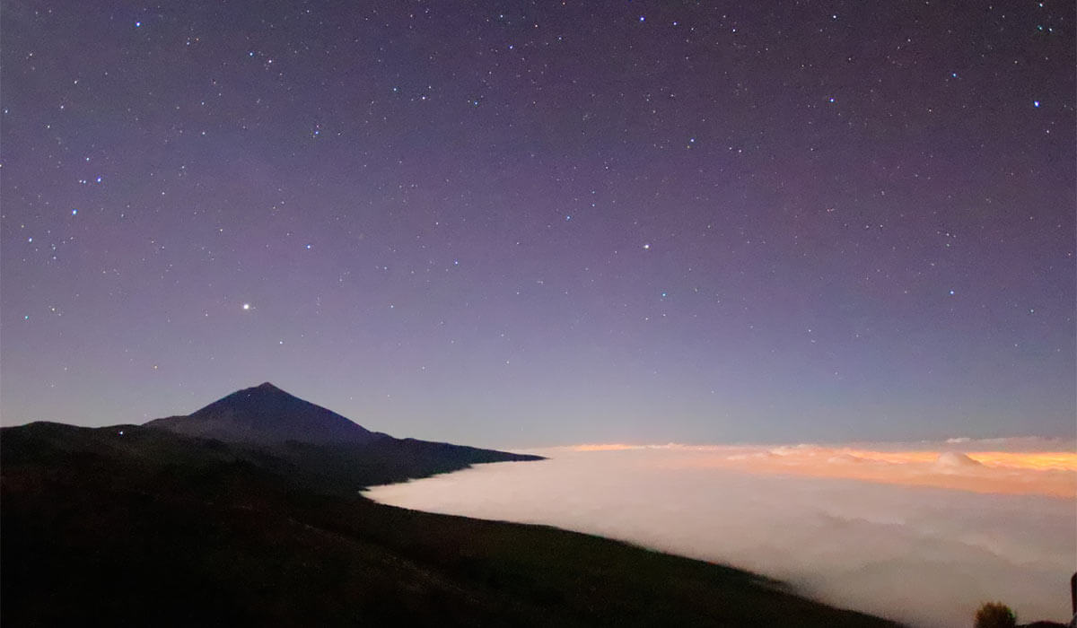 Vista panorámica del Teide