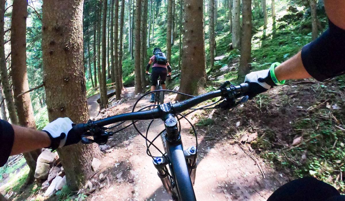 Ciclistas en una ruta en bici por La Palma