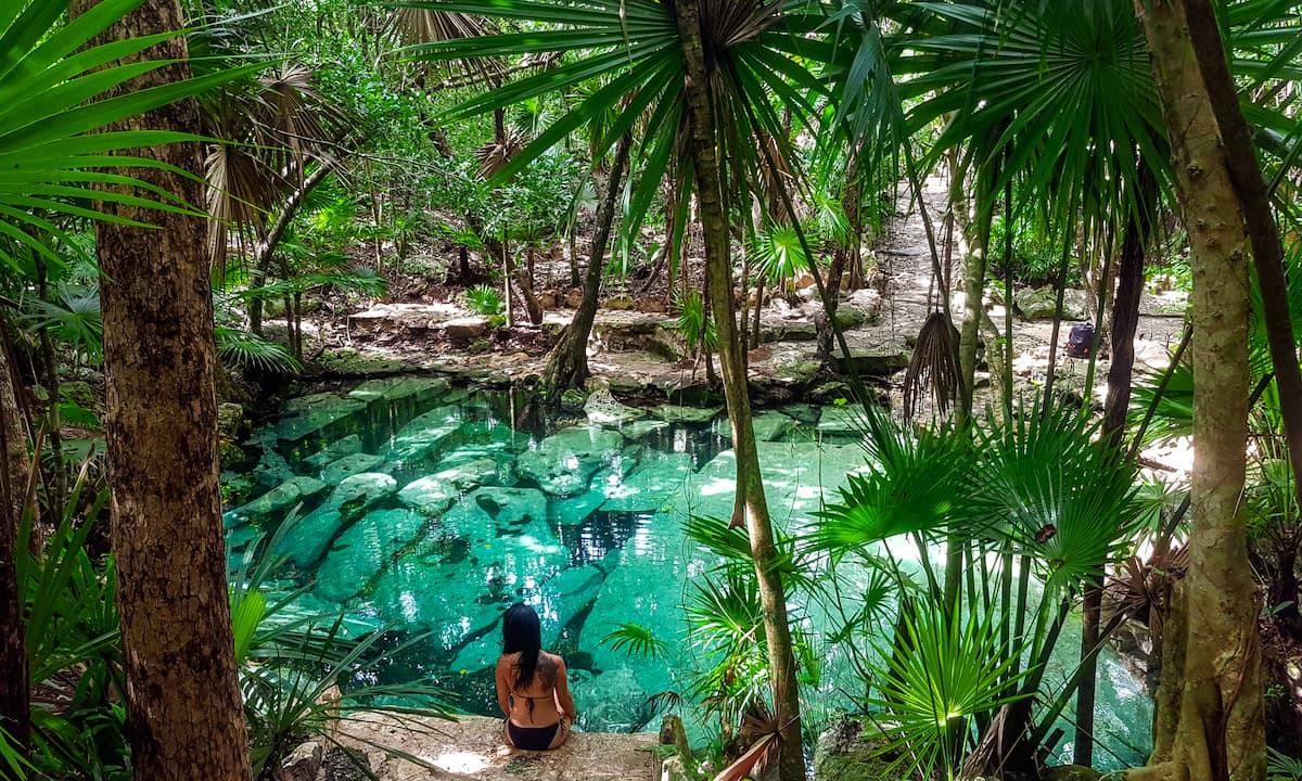 Cenote en la Península del Yucatán