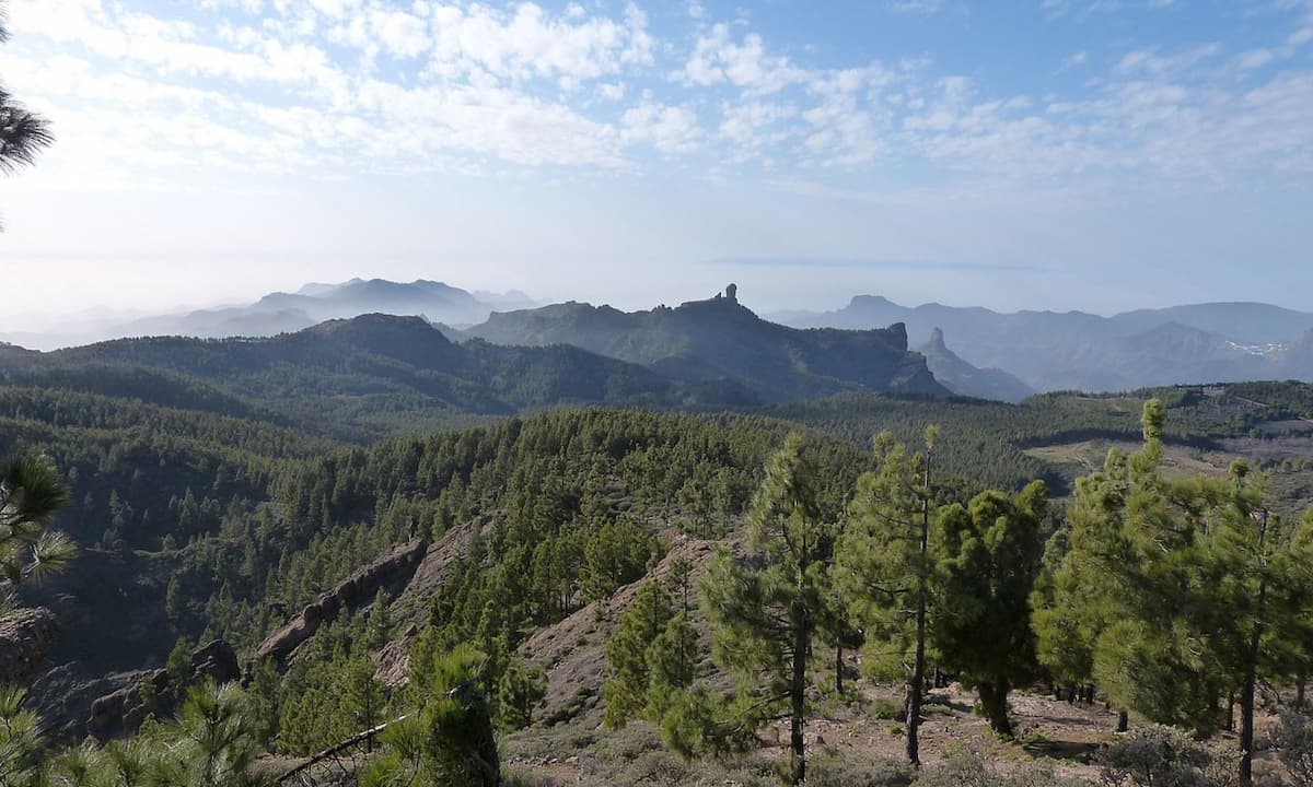 Panoramic view of the rugged peaks of Gran Canaria