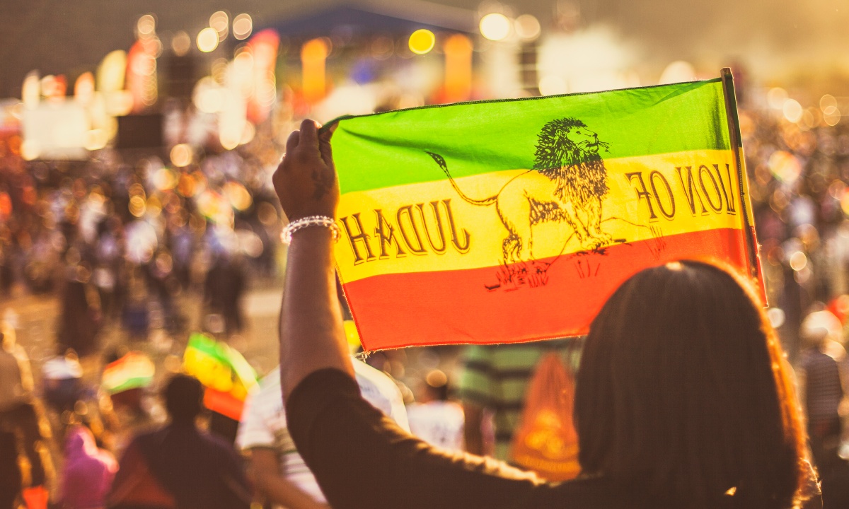 Audience at Jamaican festival