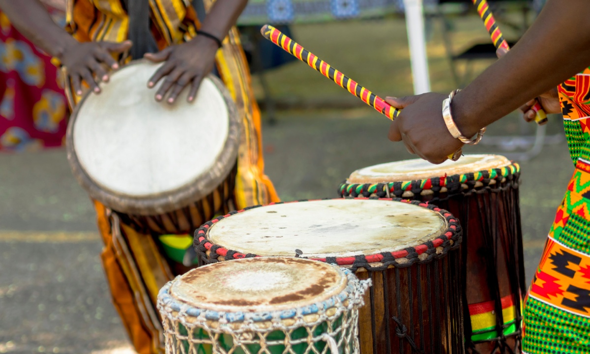 Traditional Jamaican drums