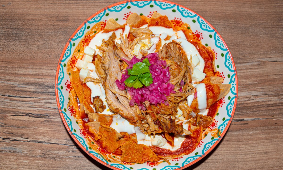 Plato de chilaquiles