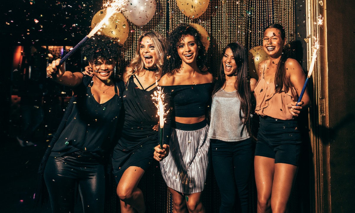 A girl’s party in the disco