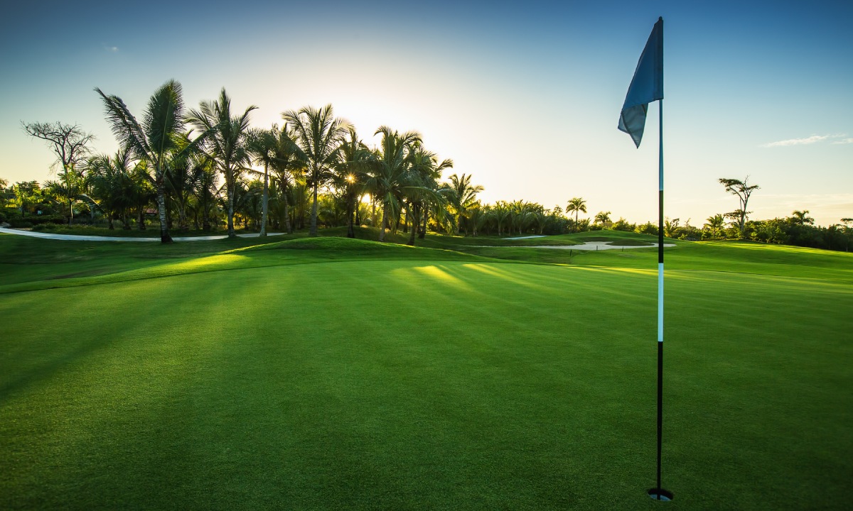 Green en campo de golf