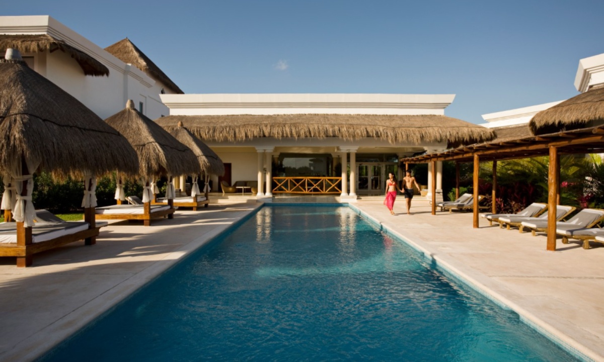 The pool at the Princess Hotel, Riviera Maya