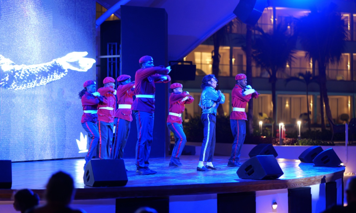 Dancers on the Moonlight Theatre stage