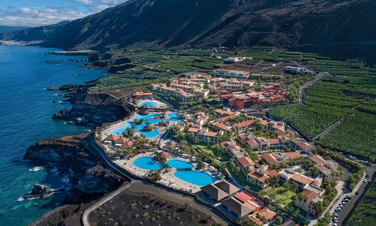 Vista aérea del resort La Palma Princess en Fuencaliente (La Palma)