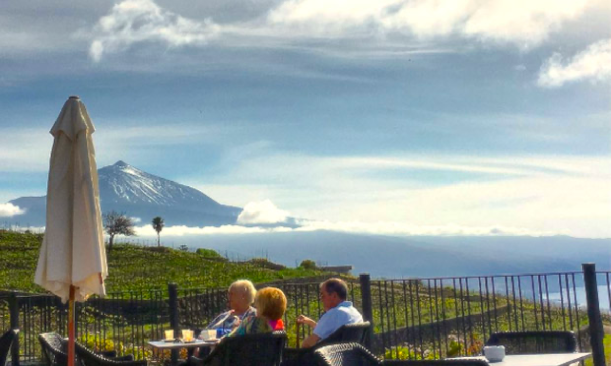 Terraza de la Bodega Monje en El Sauzal