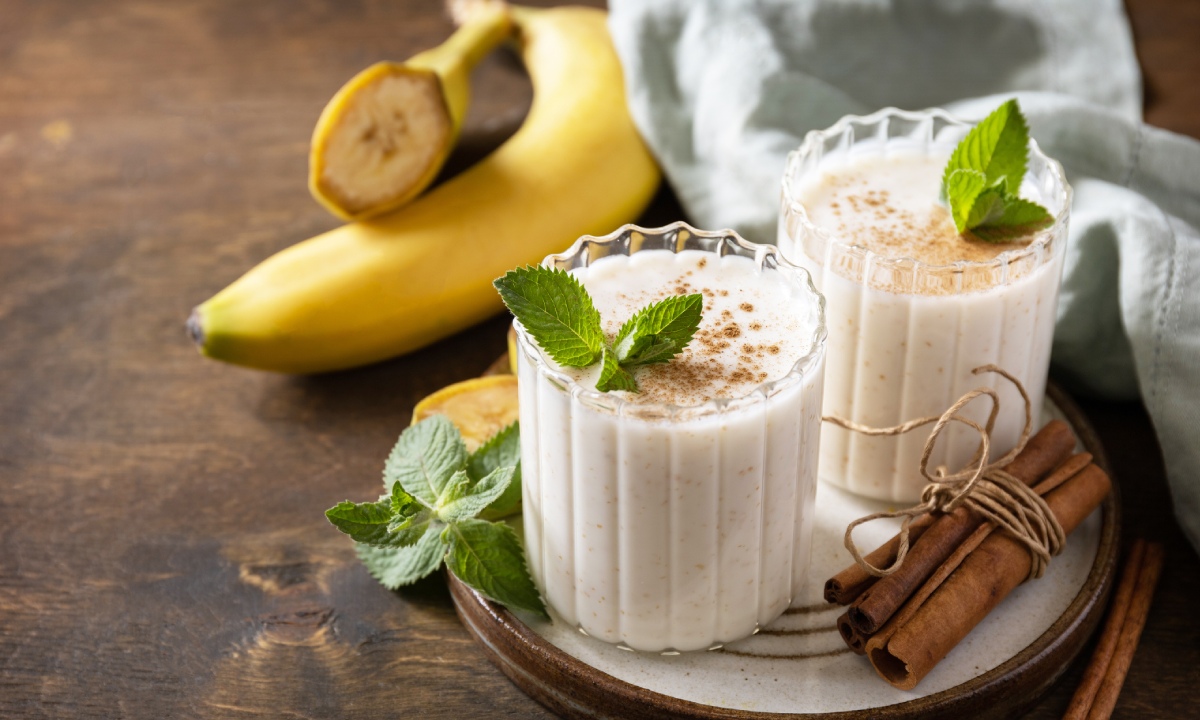 Dos cócteles Banana Mama