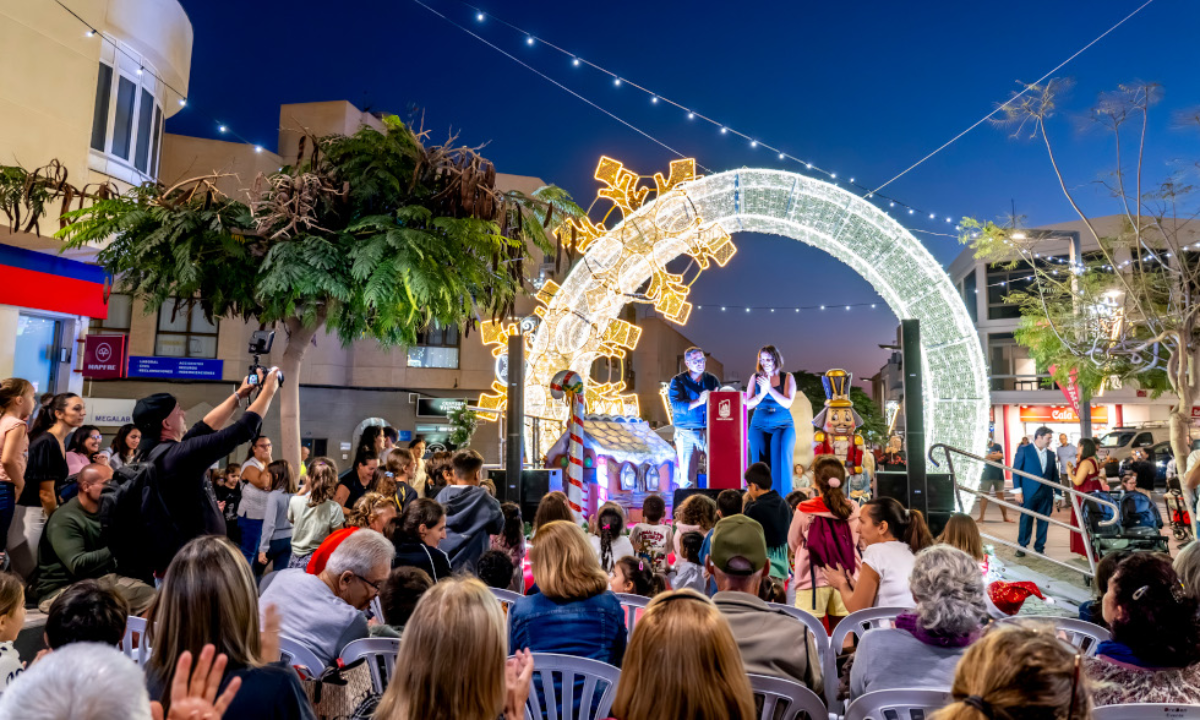 Acto de encendido de las luces navideñas en Fuerteventura