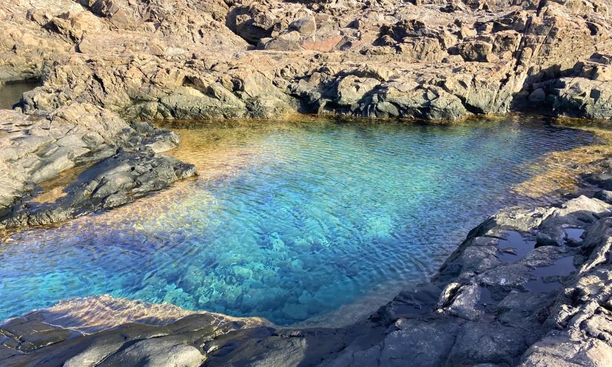 Natural rock pool in Fuerteventura