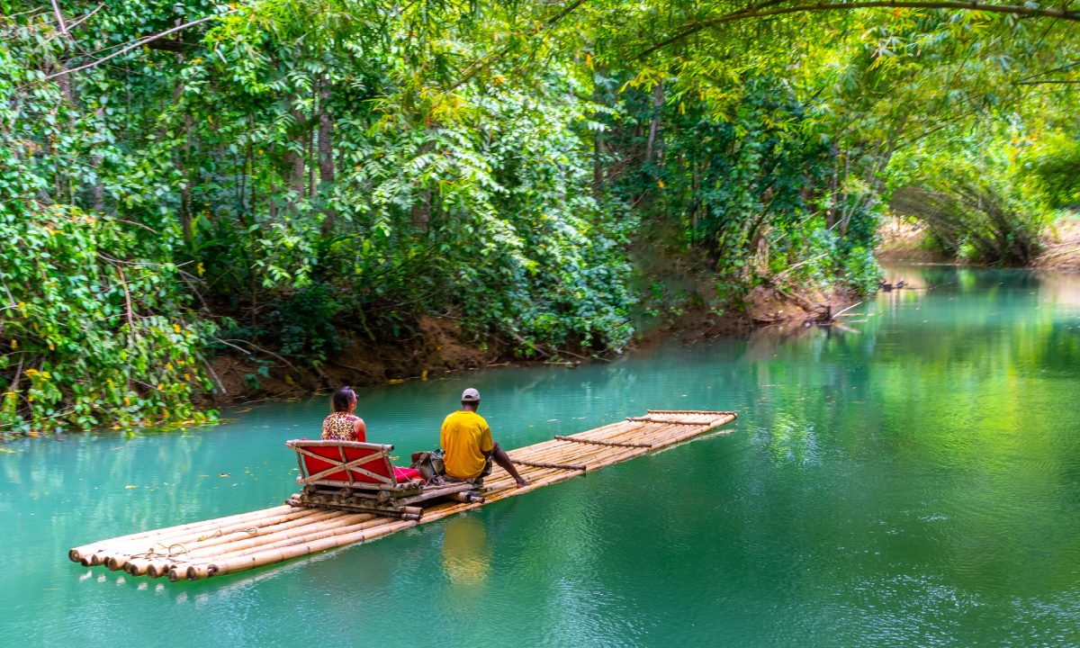 A raft trip down the Martha Brae River