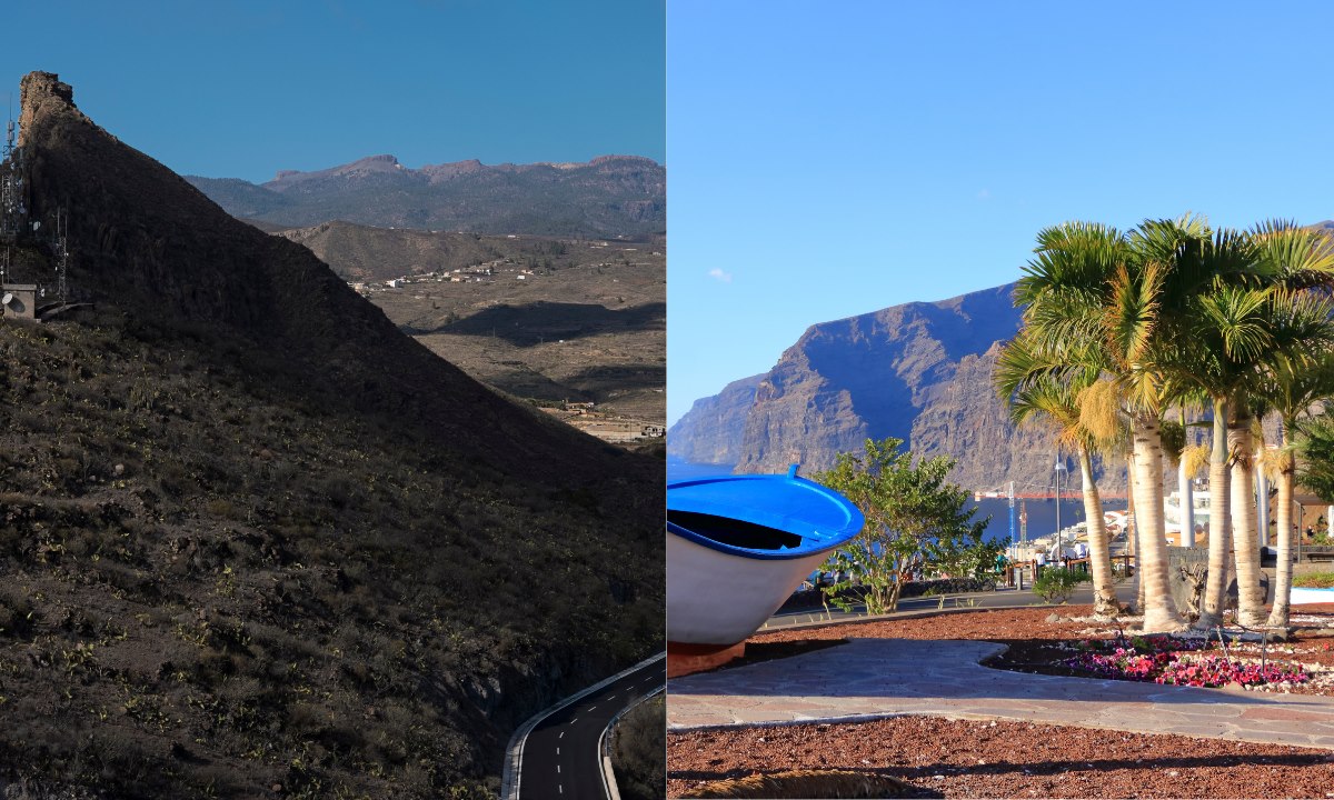 La Centinela Viewpoint (left) and Archipenque Viewpoint overlooking Los Gigantes (right)