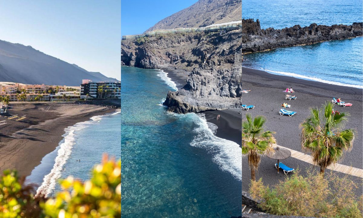 Die Strände von Puerto Naos, Fuencaliente und Los Cancajos auf La Palma