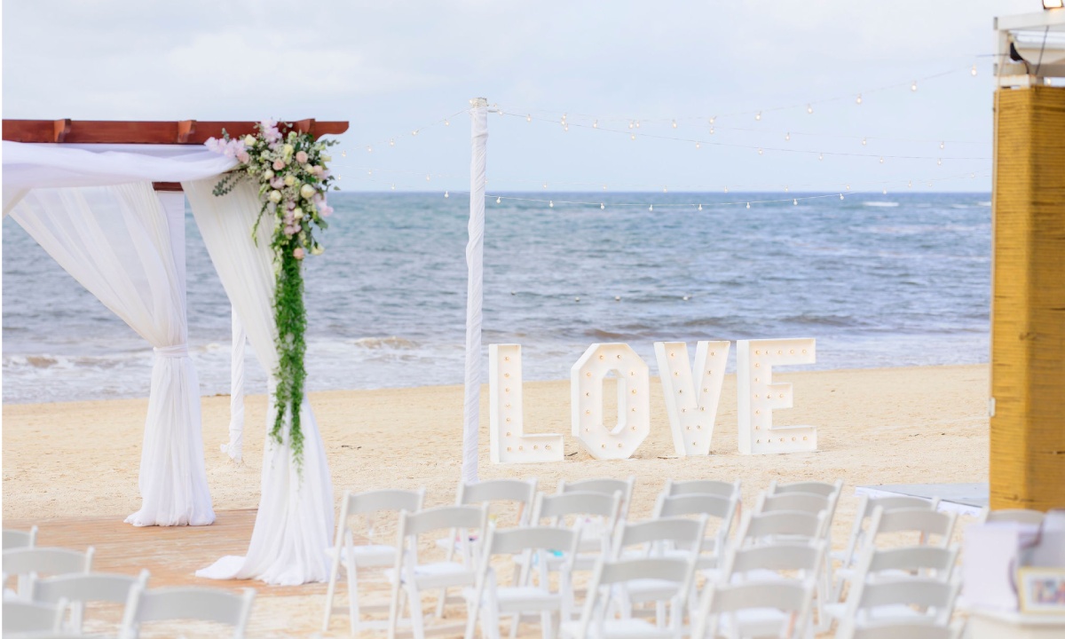 Kulisse für eine Strandhochzeit