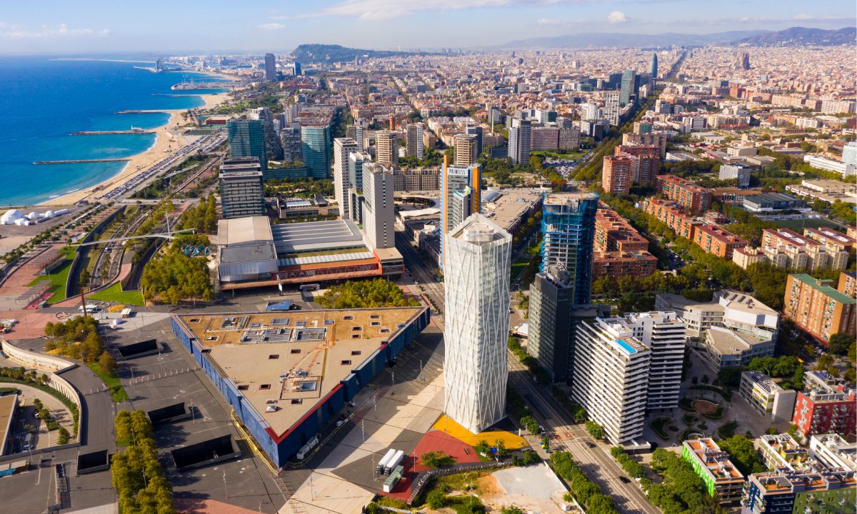 Vista aérea de Barcelona