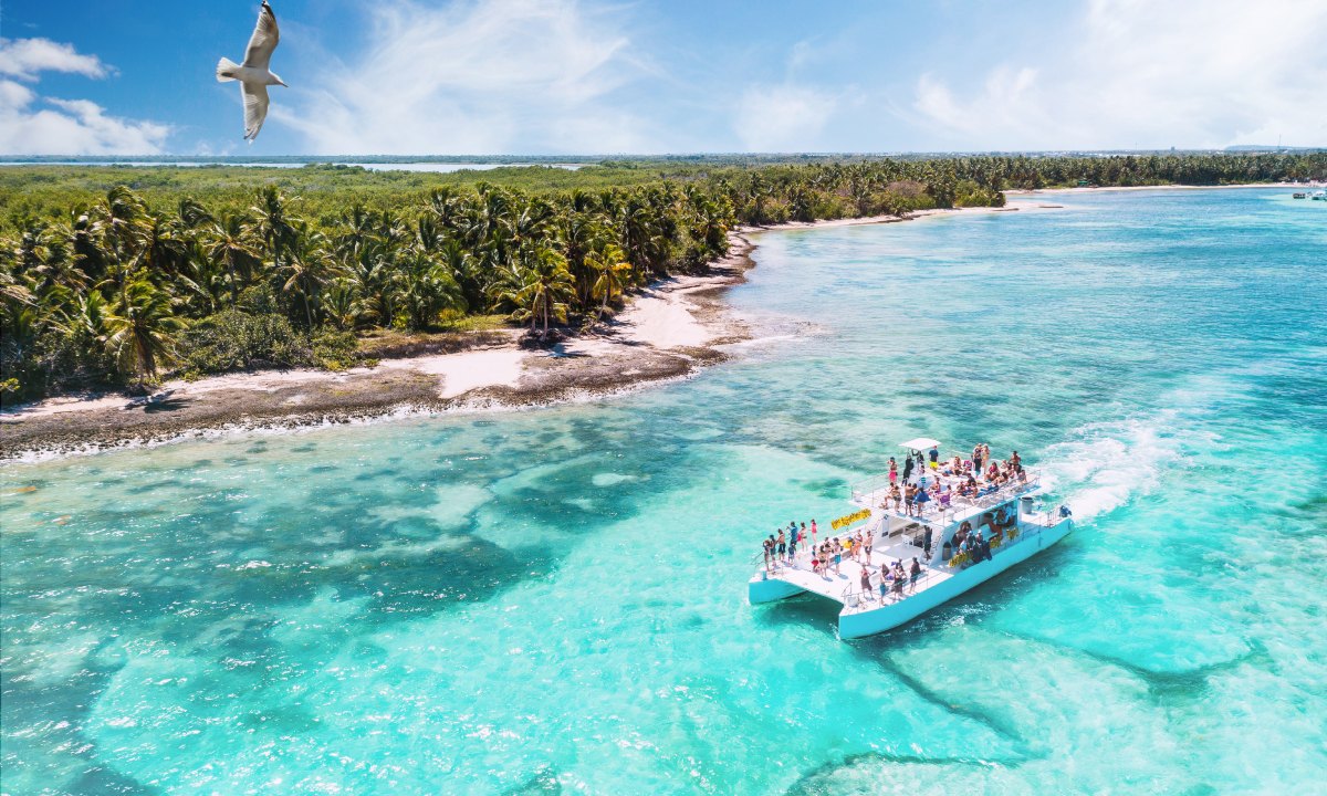 Bootsausflug am Strand von Punta Cana
