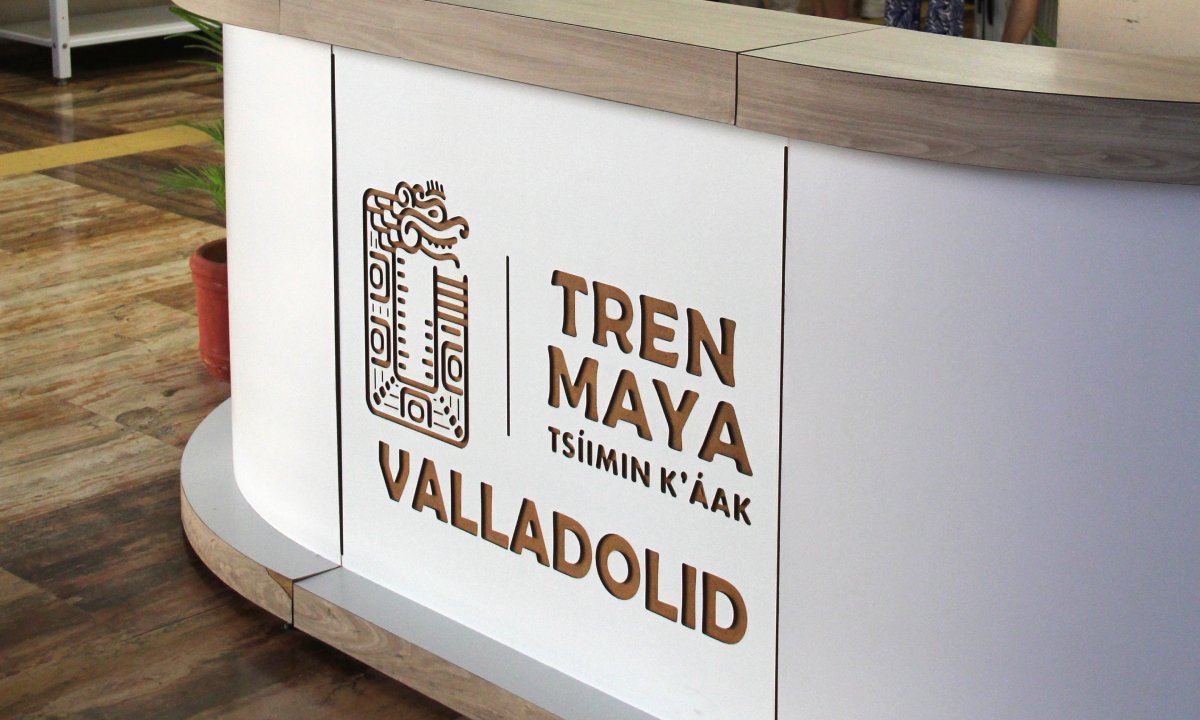 eception desk for the Maya Train to Valladolid