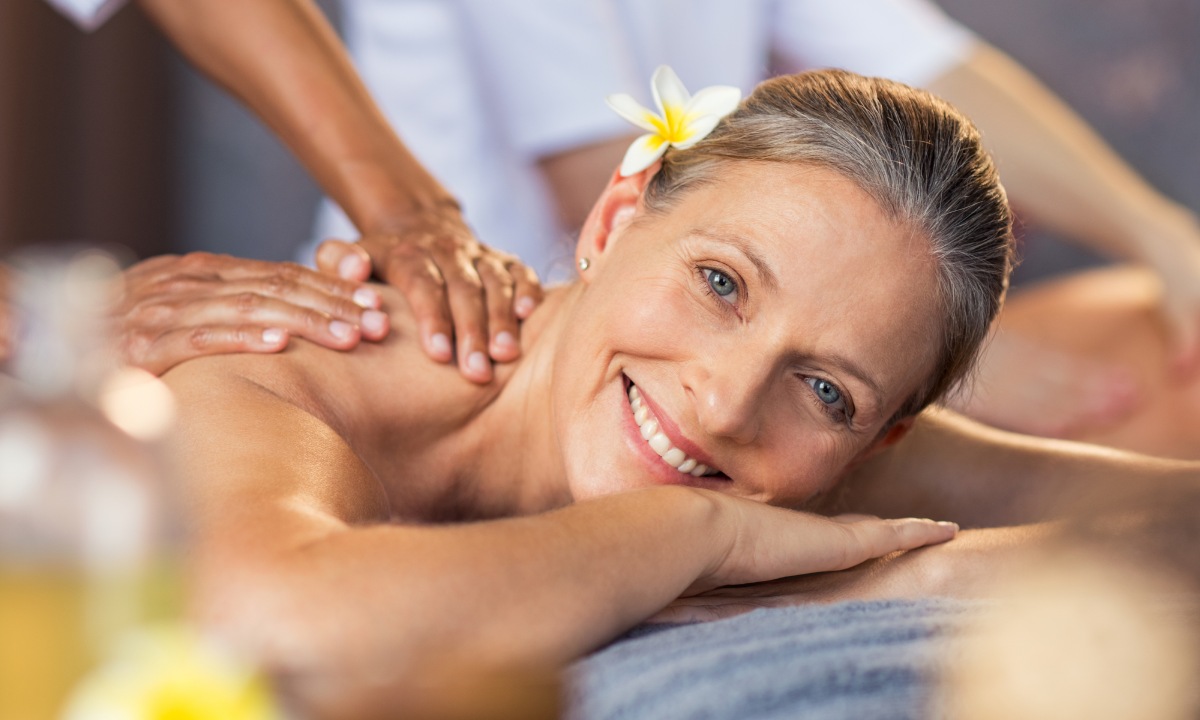 Woman having a massage