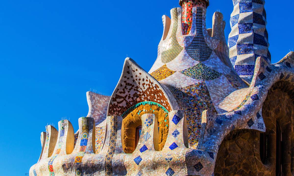 Detalle arquitectónico del Park Güell