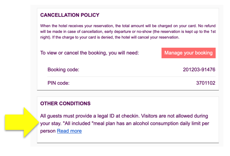 Booking confirmation emails - Mirai
