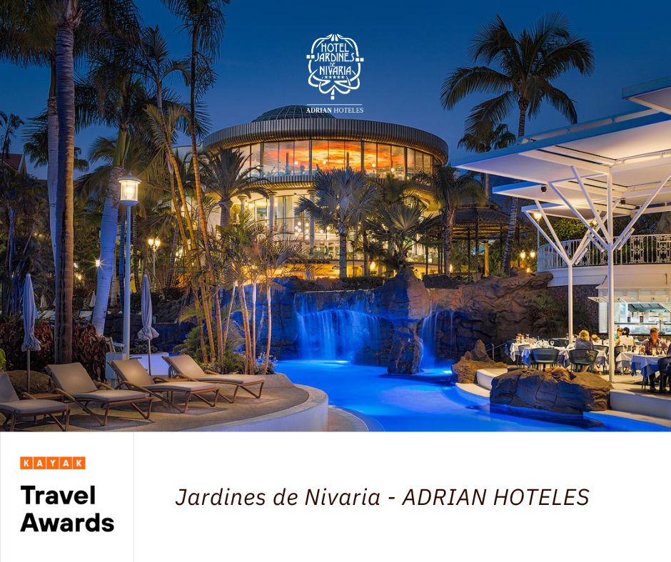 ADRIAN HOTELES recibe el premio KAYAK Travel Awards 2023 - Adrian Hoteles