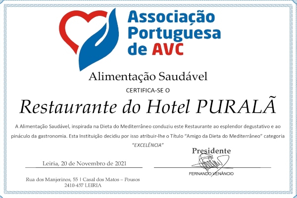 Certificado Associação Portuguesa de AVC ''Alimentação Saudável''